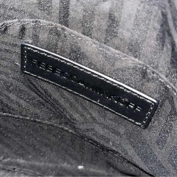 Rebecca Minkoff Avery Black & Silver Crossbody Purse - Picture 4 of 6